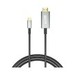 Кабель XO, HDMI v1.4 to USB Type-C, 1.8м, Black (GB019-CHDMI.tranish)