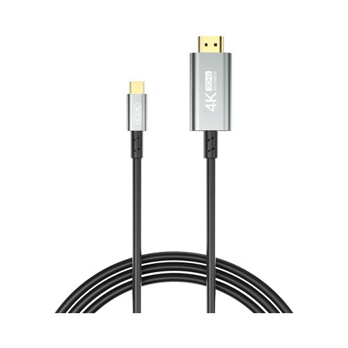 Кабель XO, HDMI v1.4 to USB Type-C, 1.8м, Black (GB019-CHDMI.tranish)
