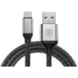Кабель REAL-EL Premium Leather, USB Type-A to USB Type-C, 1м, Black (EL123500049)