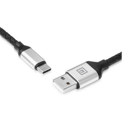 Кабель REAL-EL Premium Leather, USB Type-A to USB Type-C, 1м, Black (EL123500049)