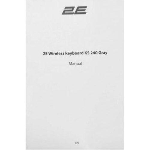 Клавіатура бездротова 2E KS240 WL BT, Gray (2E-KS240WG_UA)