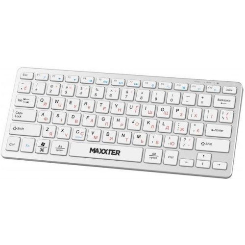 Клавіатура бездротова Maxxter KBW-C01S-UA, Silver