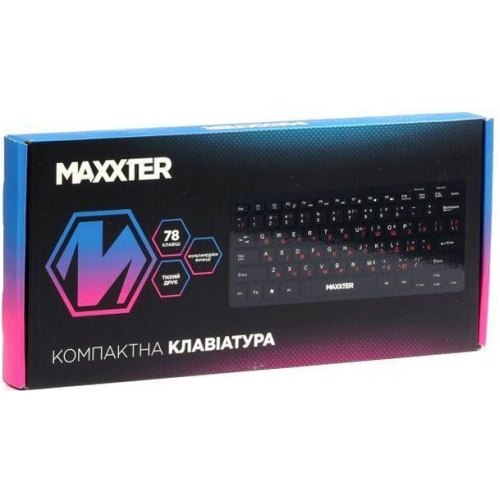 Клавіатура дротова Maxxter KBM-C01B-UA, Black