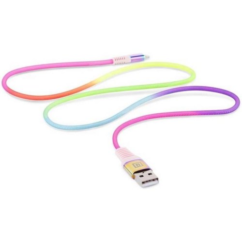 Кабель REAL-EL, USB Type-A to Lightning, 1м, Rainbow (EL123500051)