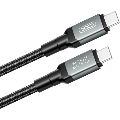 Кабель XO NBQ264A-CC, USB Type-C to USB Type-C, 1м, Black (NB-Q264A-CC.black)