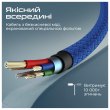 Кабель Promate, USB Type-A to Lightning, 2A, 1м, Navy (xcord-ai.navy)