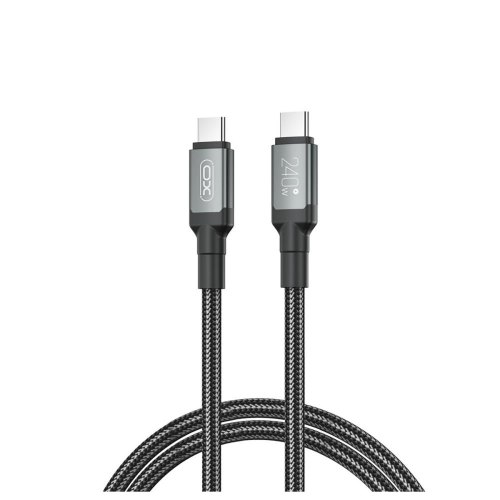 Кабель XO, USB Type-C to USB Type-C, 5А, 240W, 2м, Black (NB-Q264B-CC.black)