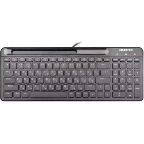 Клавіатура дротова Maxxter KB-01B-UA, Black