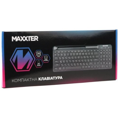 Клавіатура дротова Maxxter KB-01B-UA, Black