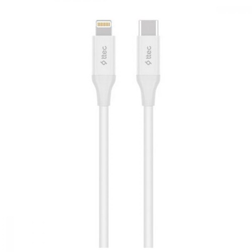 Кабель Ttec, USB Type-C to Lightning, 1.5м, White (2DK40B)