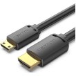 Кабель Vention, HDMI to miniHDMI, 1м, Black (AGHBF)