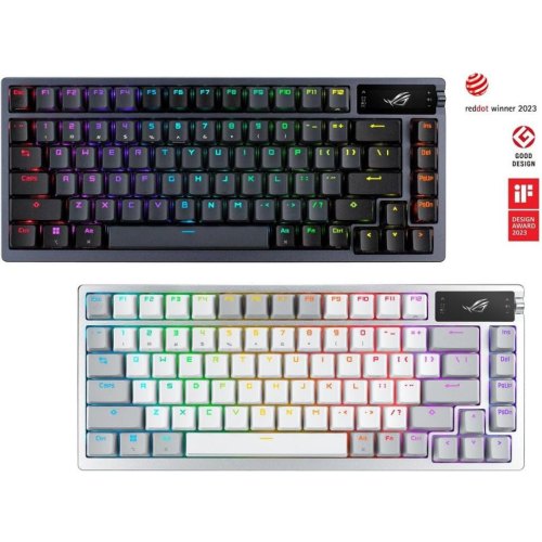 Клавіатура бездротова Asus ROG Azoth RGB WL BT, White (90MP031A-BKUA11)