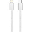 Кабель ColorWay, USB Type-C to Lightning, 3.0А, 1м, Grey (CW-CBPDCL061-GR)
