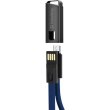 Кабель ColorWay, USB Type-A to MicroUSB, 2.4А, 0.22м, Blue (CW-CBUM022-BL)