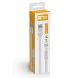 Кабель ColorWay, USB Type-A to Lightning, 0.25м, White (CW-CBUM-LM25W)