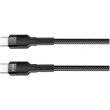 Кабель ColorWay, USB Type-C to USB Type-C, PD Fast Charging, 3А, 65W, 0.3м, Black (CW-CBPDCC054-BK)