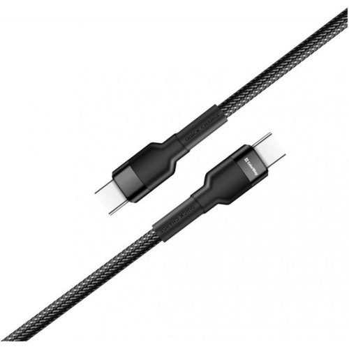 Кабель ColorWay, USB Type-C to USB Type-C, PD Fast Charging, 3А, 65W, 0.3м, Black (CW-CBPDCC054-BK)