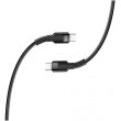Кабель ColorWay, USB Type-C to USB Type-C, PD Fast Charging, 3А, 65W, 0.3м, Black (CW-CBPDCC054-BK)