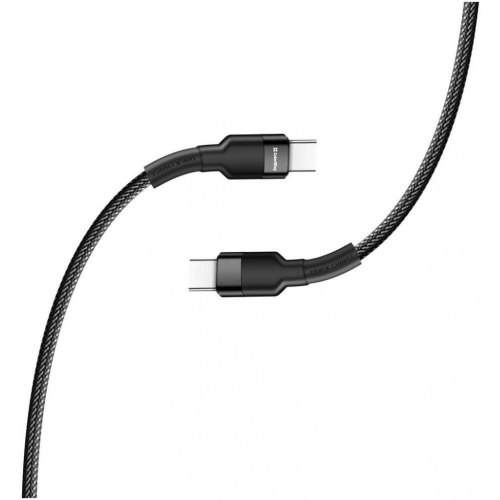 Кабель ColorWay, USB Type-C to USB Type-C, PD Fast Charging, 3А, 65W, 0.3м, Black (CW-CBPDCC054-BK)