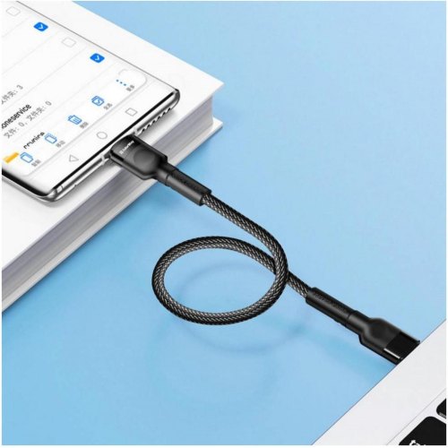 Кабель ColorWay, USB Type-C to USB Type-C, PD Fast Charging, 3А, 65W, 0.3м, Black (CW-CBPDCC054-BK)