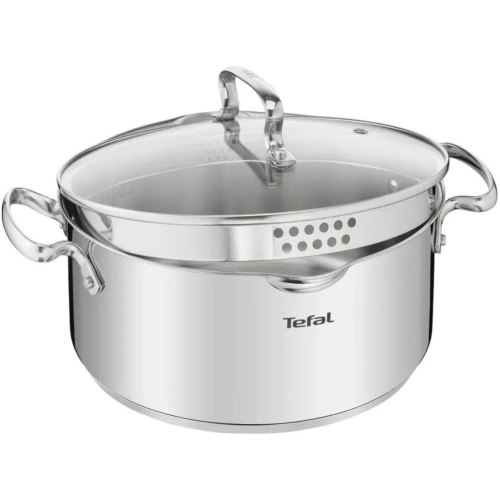 Каструля Tefal Duetto+, 24см, 5л, нержавіюча сталь (G7194656)