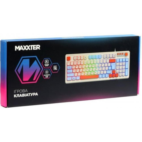 Клавіатура дротова Maxxter KBG-3C01-UA, White