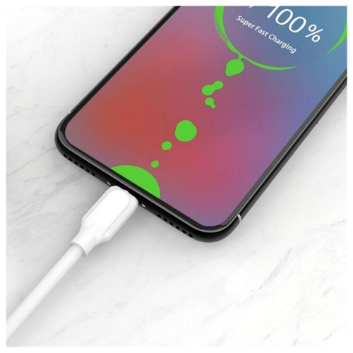 Кабель SkyDolphin S56T Super Fast TPE, USB Type-A to USB Type-C, 1м, White (SDUSB-000572)