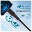 Кабель Promate PowerLink, USB Type-C to Lightning, 1.2м, Black (powerlink-120.black)