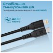 Кабель Promate PowerLink, USB Type-C to Lightning, 1.2м, Black (powerlink-120.black)