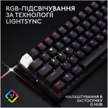 Клавіатура бездротова Logitech G PRO X 60 TKL GX Optical Tactile, Black (920-011911)