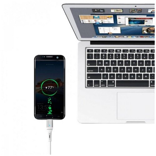 Кабель SkyDolphin S06L LED Smart Power, USB Type-A to Lightning, 1м, White (USB-000555)