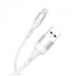 Кабель SkyDolphin S06L LED Smart Power, USB Type-A to Lightning, 1м, White (USB-000555)