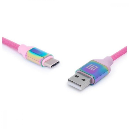 Кабель REAL-EL Premium, USB Type-A to USB Type-C, 1м, Rainbow (EL123500050)