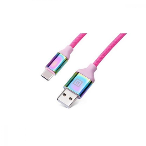 Кабель REAL-EL Premium, USB Type-A to USB Type-C, 1м, Rainbow (EL123500050)