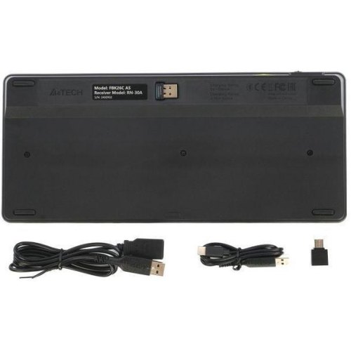 Клавіатура бездротова A4Tech FBK26C AS, Black