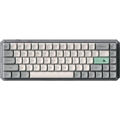 Клавіатура бездротова Motospeed Darmoshark K5, Gateron Silver Pro, Light Gray (dmk5lgspro)