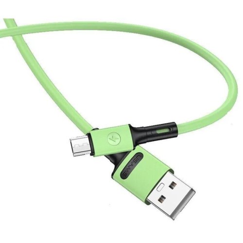Кабель Usams US-SJ435, USB Type-A to MicroUSB, 1м, Green (SJ435USB02)