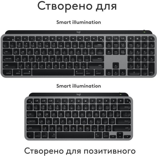 Клавіатура бездротова Logitech MX Keys Mini for Mac Minimalist Wireless Illuminated, Space Gray (920-012652)