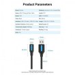 Кабель Vention, USB Type-A to USB Type-C, 2м, Black (COKBH)