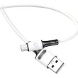 Кабель Usams US-SJ435, USB Type-A to MicroUSB, 1м, White (SJ435USB01)