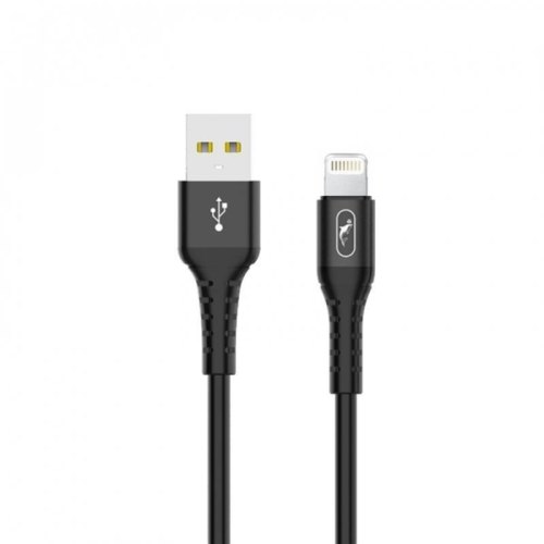 Кабель SkyDolphin S05L TPE Frost Line, USB Type-A to Lightning, 1м, Black (USB-000549)