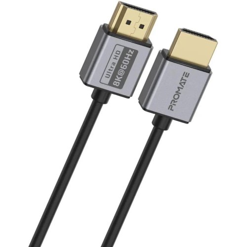 Кабель Promate PrimeLink, HDMI to HDMI, v2.1, 3м, Grey (primelink8k-300.grey)