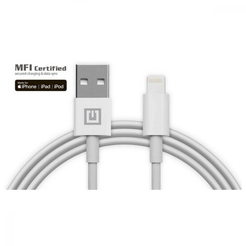 Кабель REAL-EL, USB Type-A to Lightning, 2м, White (EL123500056)