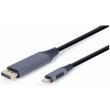 Кабель Cablexpert, USB Type-С to DisplayPort, 4K/60Hz, 1.8м, Black (CC-USB3C-DPF-01-6)