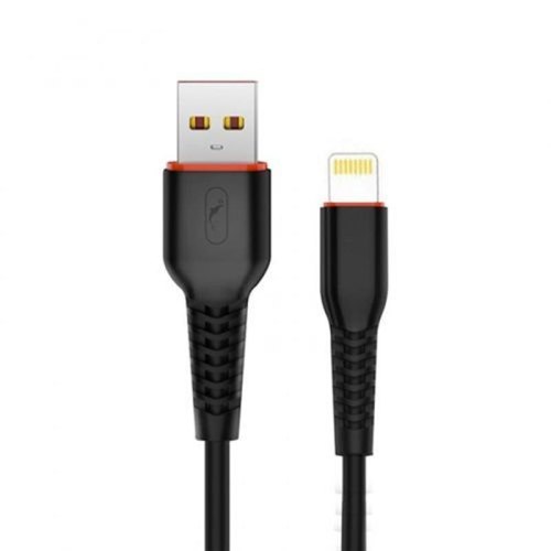 Кабель SkyDolphin S54L Soft, USB Type-A to Lightning, 1м, Black (USB-000428)