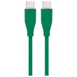 Кабель Cablexpert, USB Type-C to USB Type-C, 3A, 60W, 1.5м, Green (CC-USB2S-CMCM-1.5M-G)