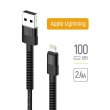 Кабель ColorWay, USB Type-A to Lightning, 2.4А, 1м, Black (CW-CBUL063-BK)