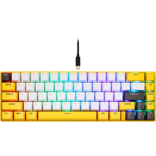 Клавіатура бездротова Motospeed BK67, Longhua Red, Yellow (mtbk67ymr)