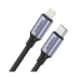 Кабель Foneng X95 Metal Head Braided, USB Type-C to Lightning, PD 20W, 1.2м, Black (X95-CA-TCIP)