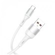 Кабель SkyDolphin S06T LED Smart Power, USB Type-A to USB Type-C, 1м, White (USB-000556)